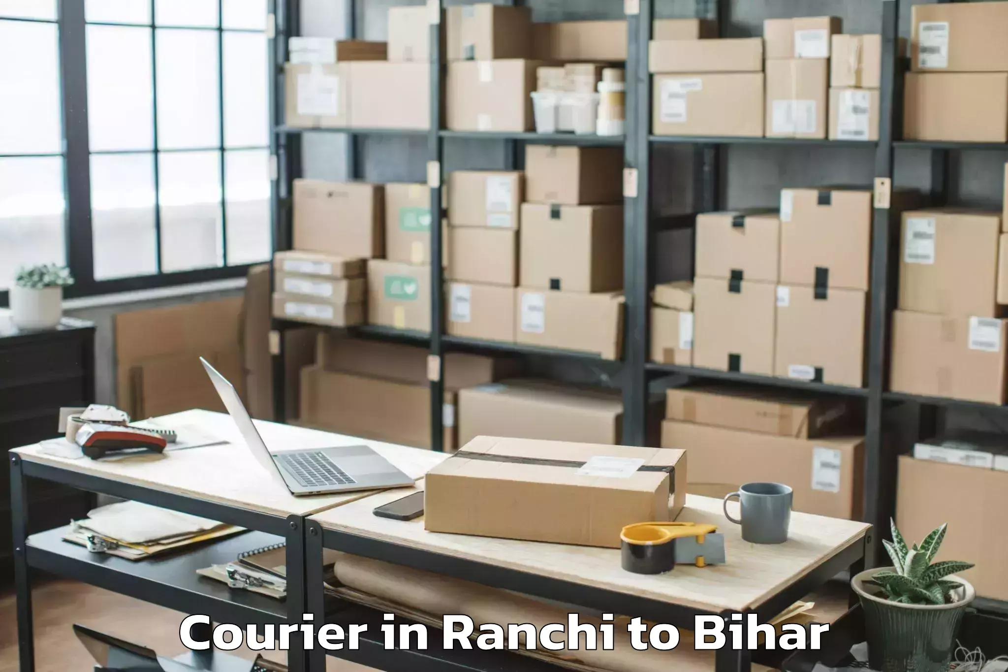 Get Ranchi to Lauria Nandangarh Courier